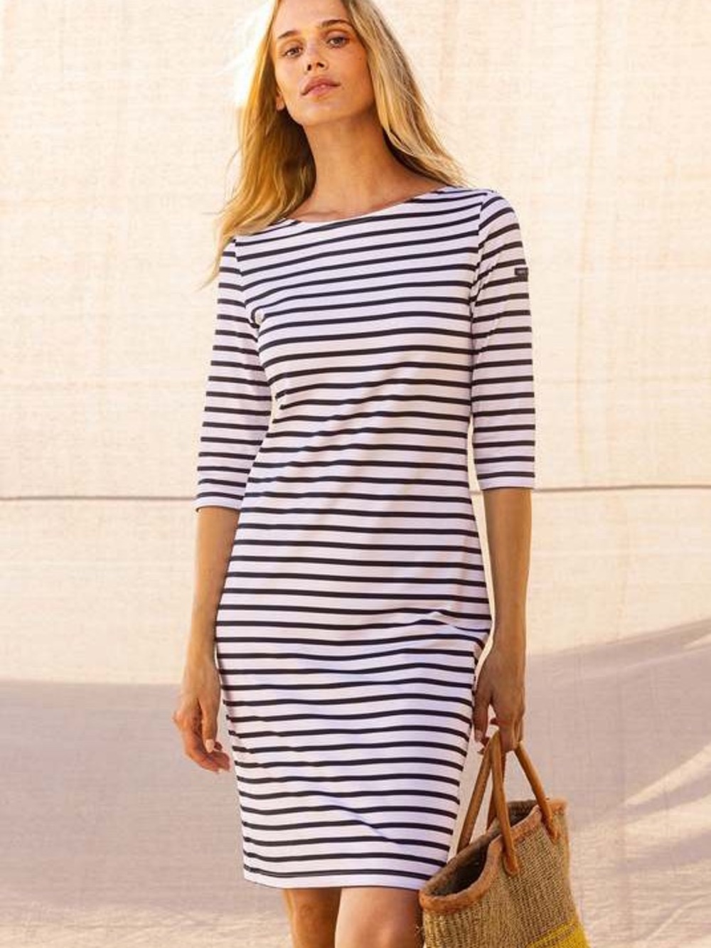 Saint James Propriano Striped Tee Shirt Dress Sz 6